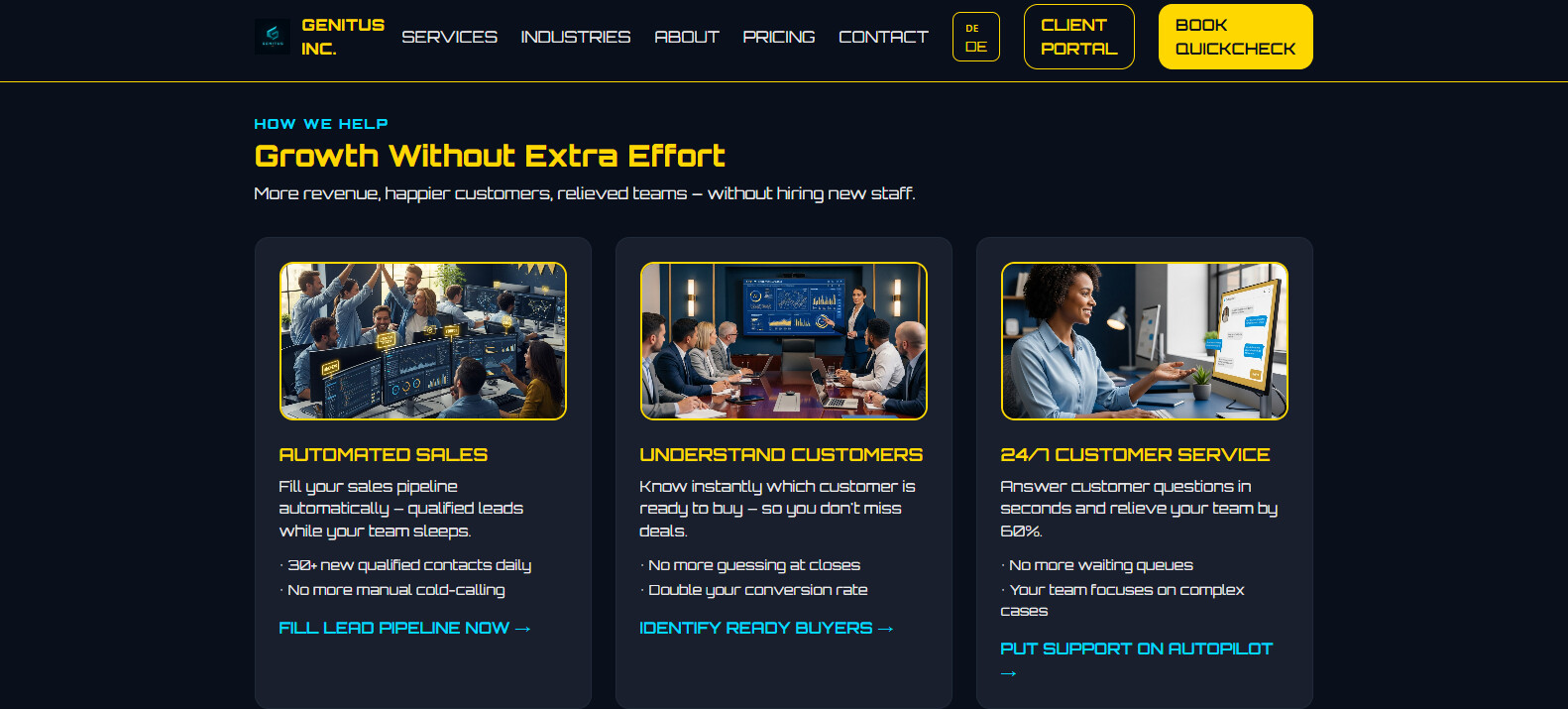 Genitus Inc. - Growth Without Extra Effort Services